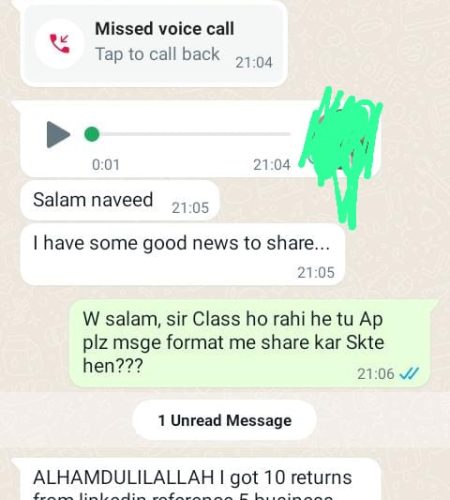 got 10 return from linkdln